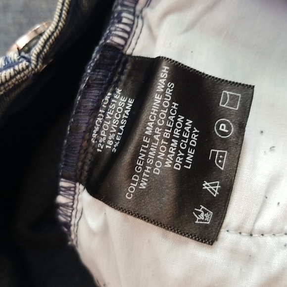 *LAST CHANCE ITEM! * Maniere De Voir Super-Stretch Cargo Skinny Jeans - Picture 5 of 5